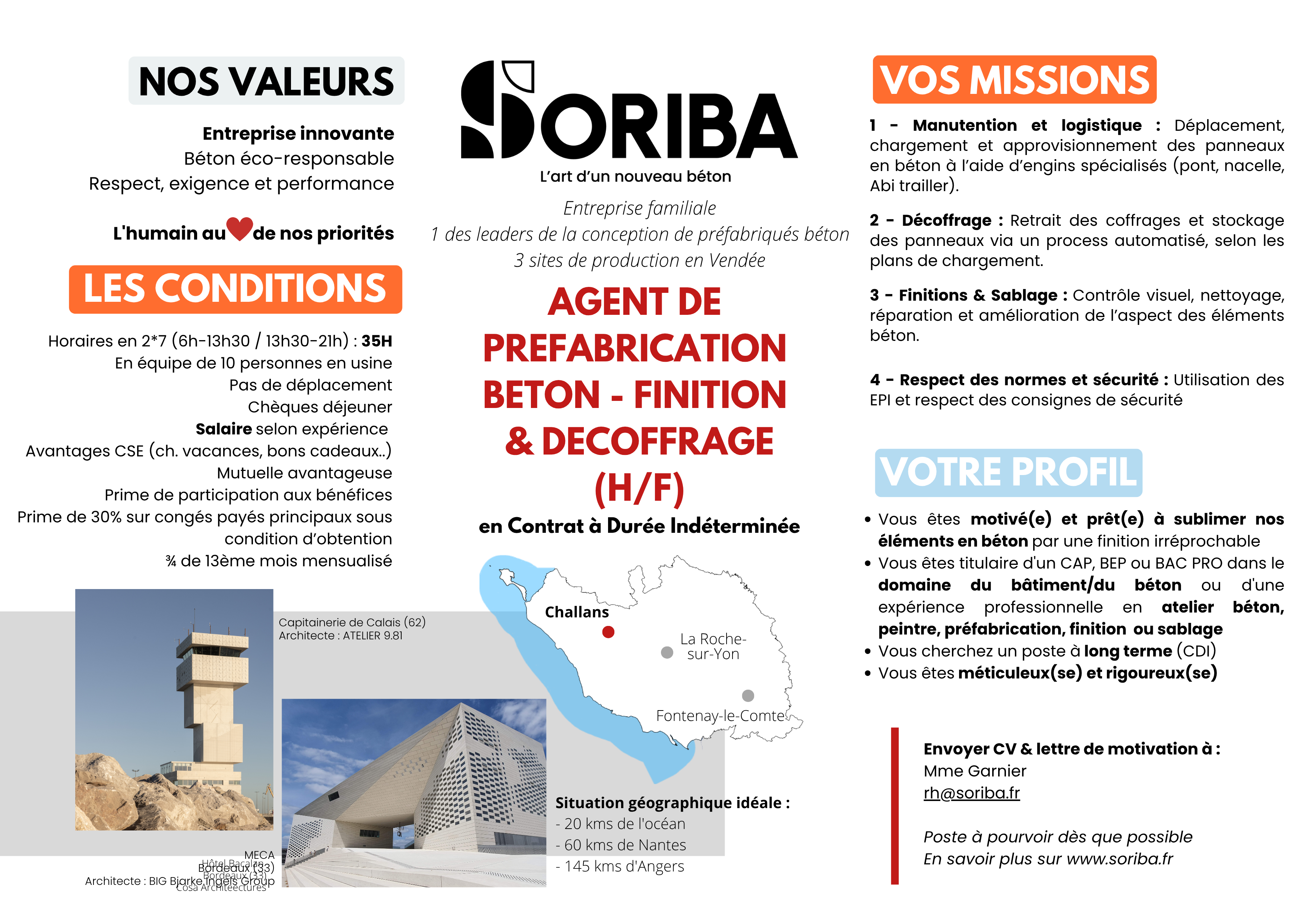 Agent de préfa - Finition standard & Decoffrage