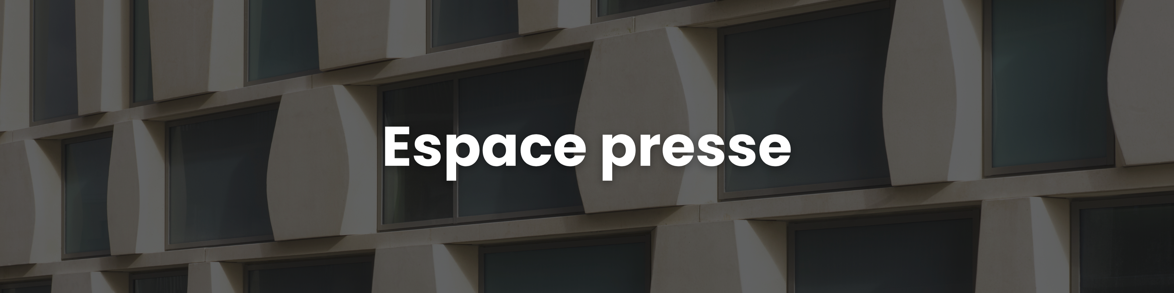 espace presse bandeau
