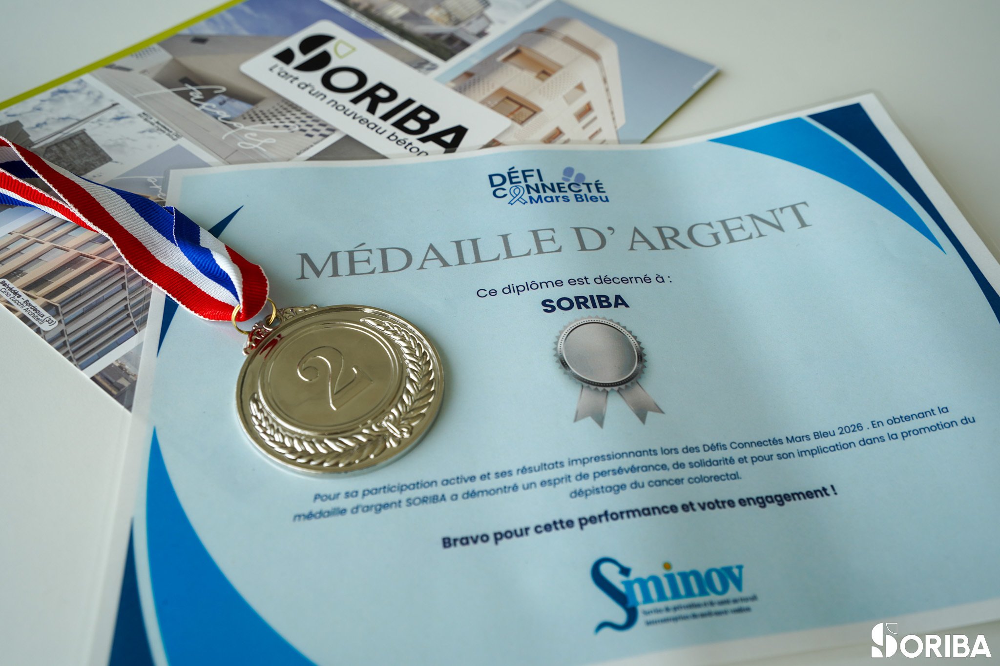 Médaille d'argent SMINOV - SORIBA