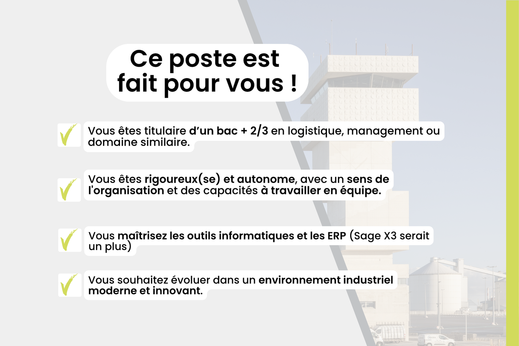 Recrutement - Responsable finition